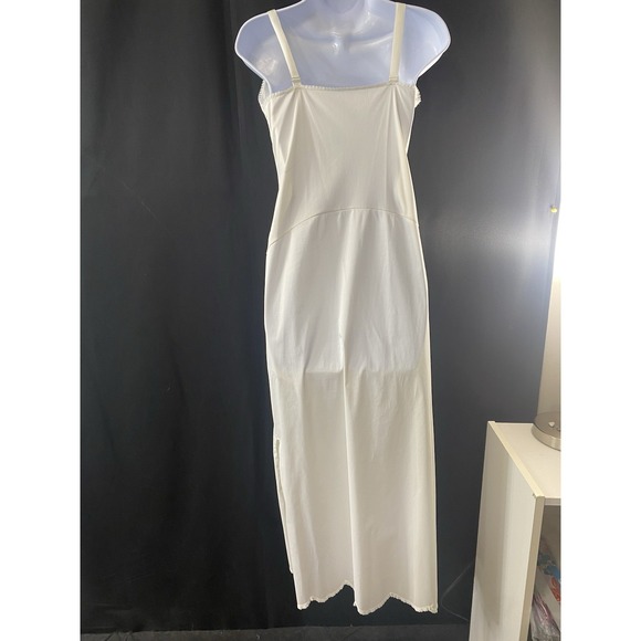Komar Womens Slip Dress Size 34 Vintage Side Slit Cottagecore Whimsical Made USA - Picture 3 of 8